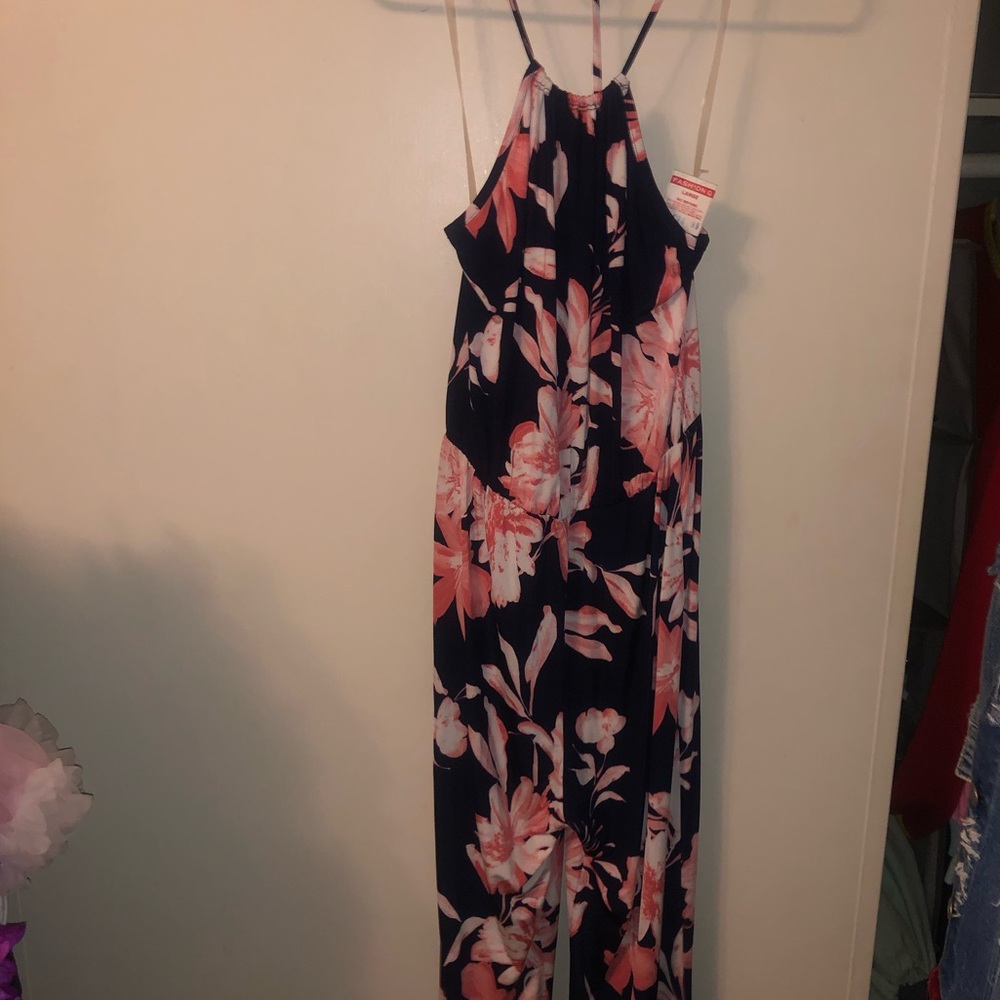 Halter top romper pants